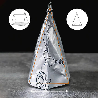 Herbruikbare Anti-Bacteriële Diepvrieszakjes Van Aluminiumfolie - 10 Stuks