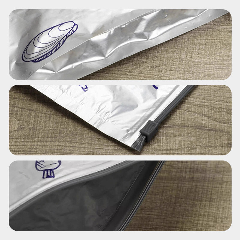 Herbruikbare Anti-Bacteriële Diepvrieszakjes Van Aluminiumfolie - 10 Stuks