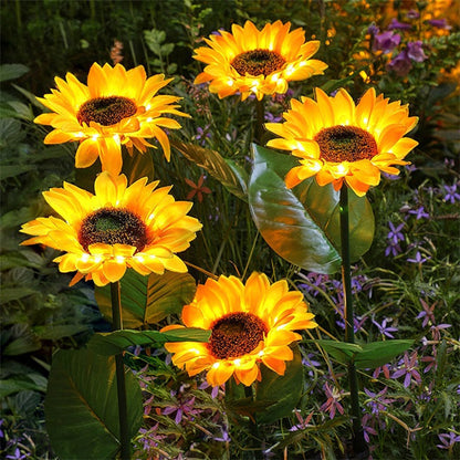 Zonnebloem LED-Lamp Op Zonne-Energie