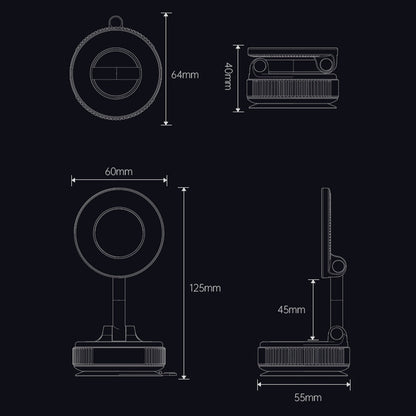 Opvouwbare magnetische autotelefoonhouder