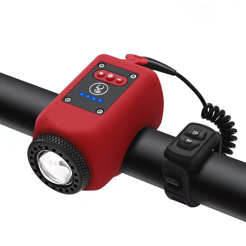 Waterdichte fietskoplamp voor buitengebruik met claxon