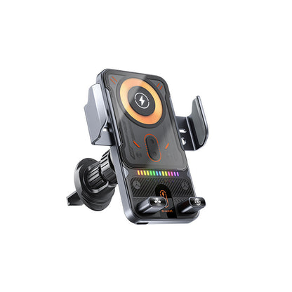 ✨Slimme 2-in-1 Auto Telefoonhouder - Automatische rotatie en draadloze oplading