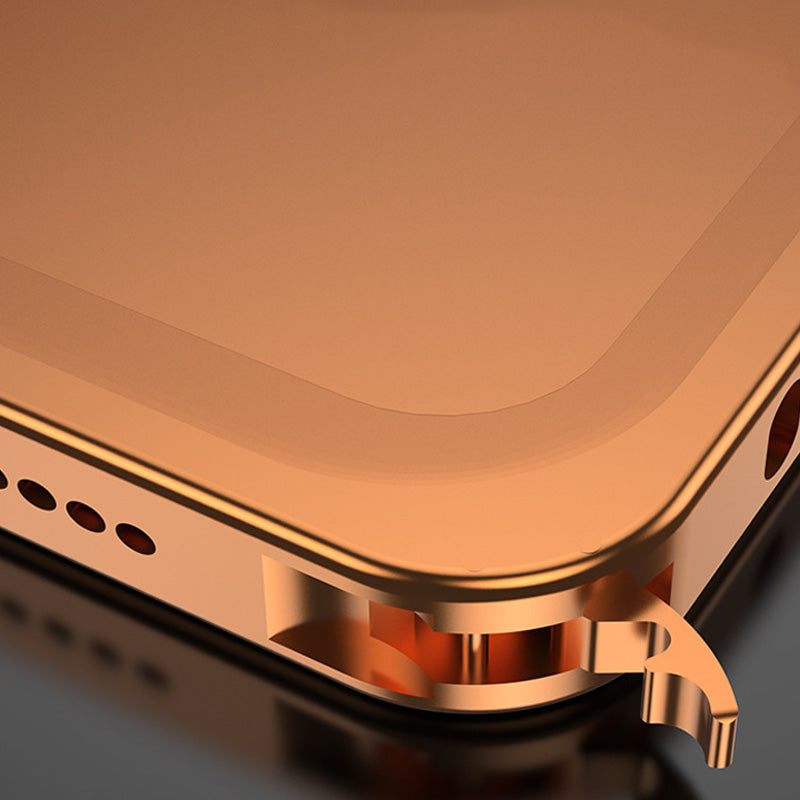Metalen iPhone-hoesje met warmteafvoer en gesp-ontwerp