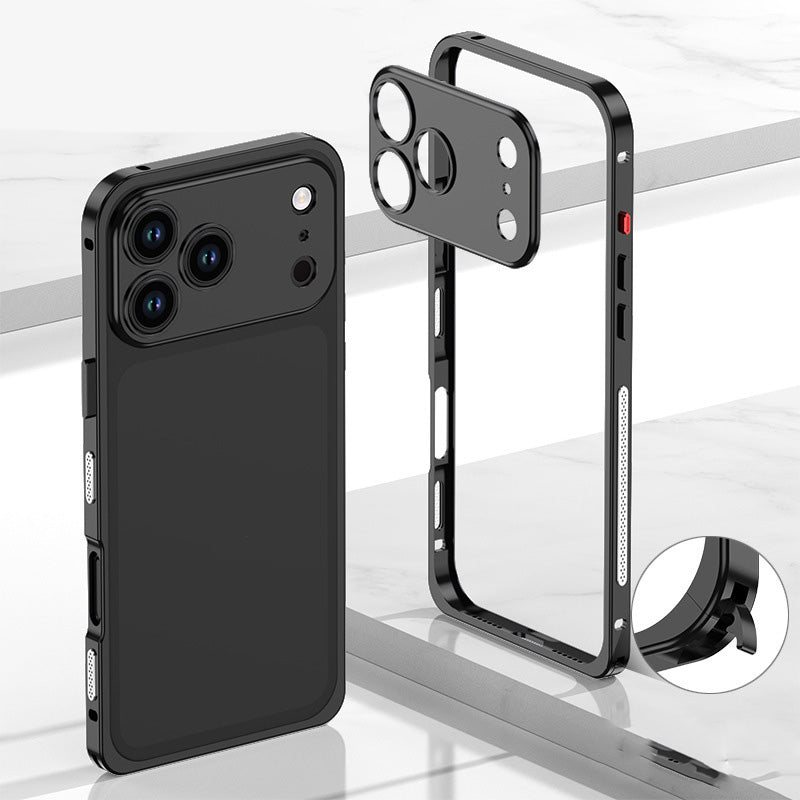 Metalen iPhone-hoesje met warmteafvoer en gesp-ontwerp