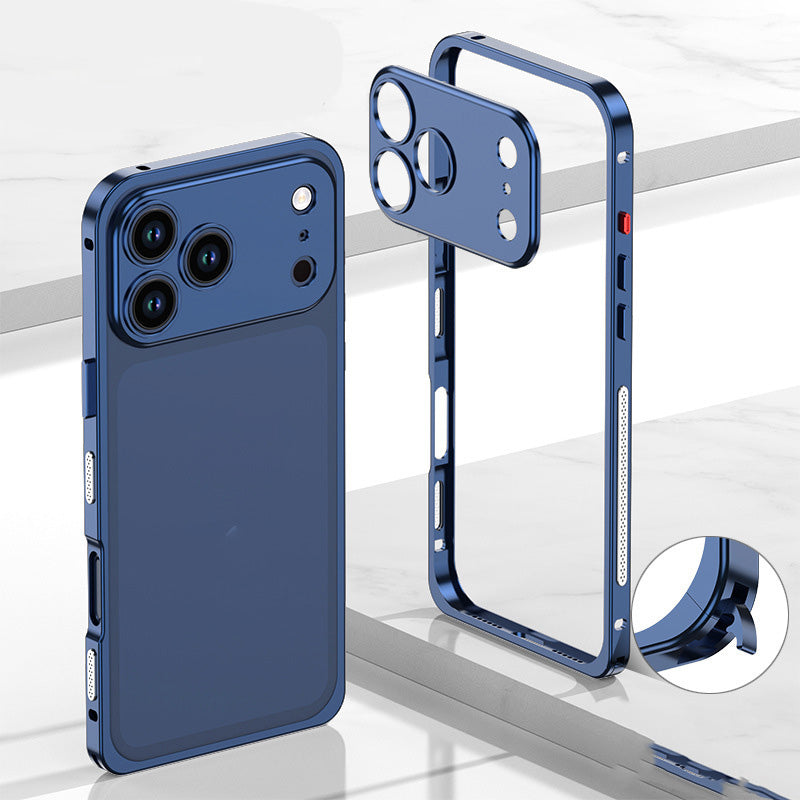 Metalen iPhone-hoesje met warmteafvoer en gesp-ontwerp
