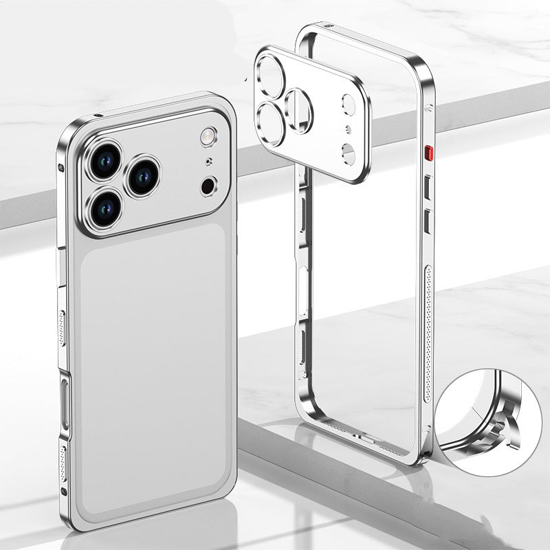Metalen iPhone-hoesje met warmteafvoer en gesp-ontwerp