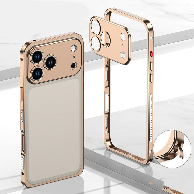 Metalen iPhone-hoesje met warmteafvoer en gesp-ontwerp