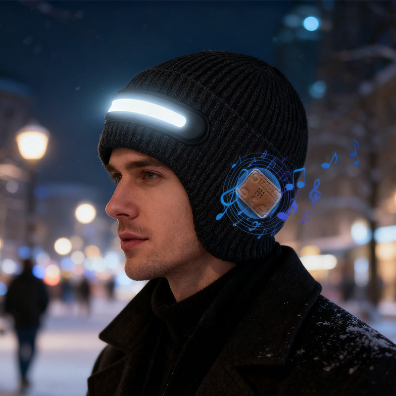 🔊 LED Bluetooth Beaniemuts