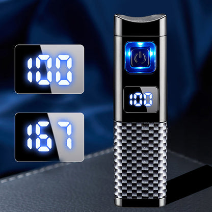 Oplaadbare en navulbare aansteker met LED-display