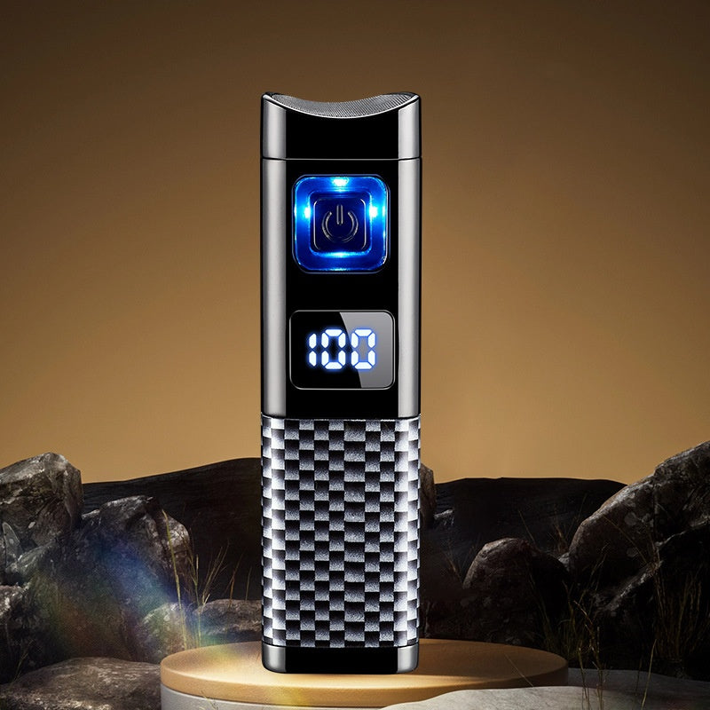 Oplaadbare en navulbare aansteker met LED-display