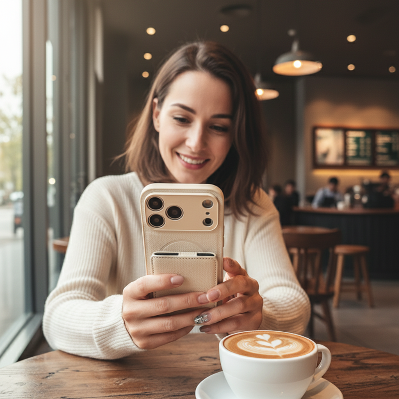 📱 Vingerafdrukwerende magnetische telefoonhoesjes voor de 12-17-serie