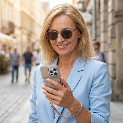 🔥📱 iPhone Dames Telefoonhoes - Ingebouwde Portemonnee