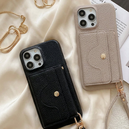 🔥📱 iPhone Dames Telefoonhoes - Ingebouwde Portemonnee
