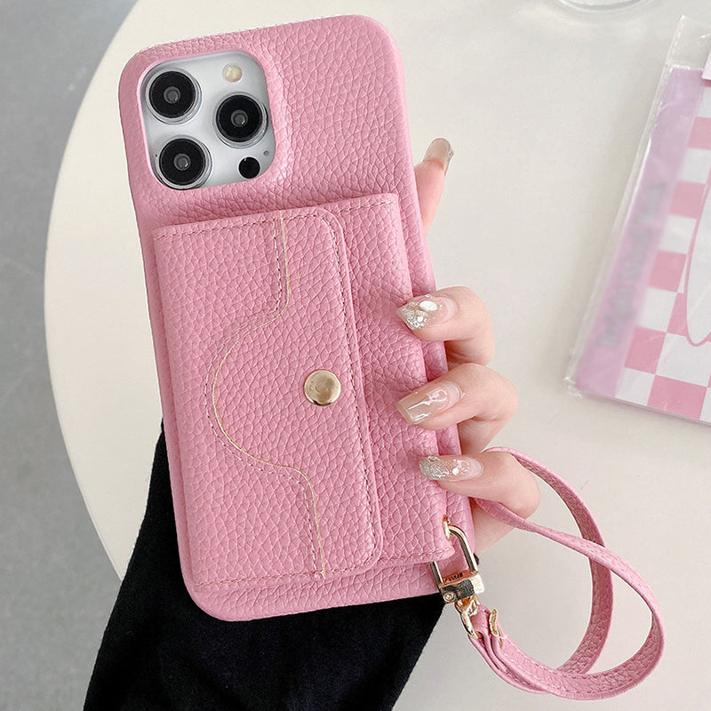🔥📱 iPhone Dames Telefoonhoes - Ingebouwde Portemonnee
