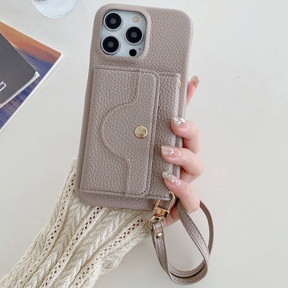 🔥📱 iPhone Dames Telefoonhoes - Ingebouwde Portemonnee