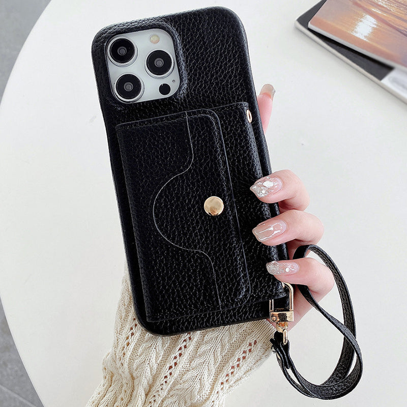 🔥📱 iPhone Dames Telefoonhoes - Ingebouwde Portemonnee
