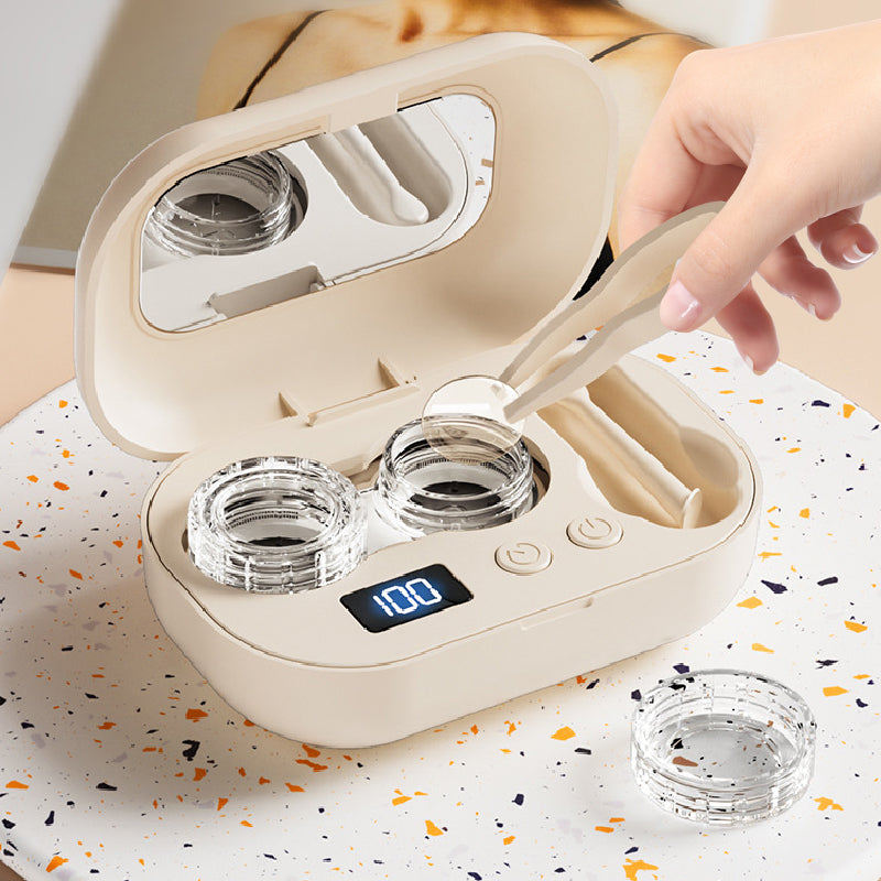Ultrasone contactlensreiniger met timer