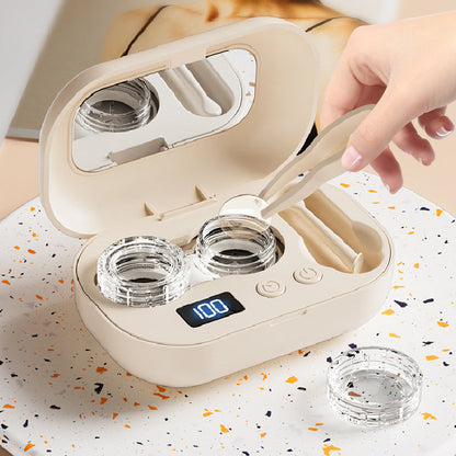 Ultrasone contactlensreiniger met timer