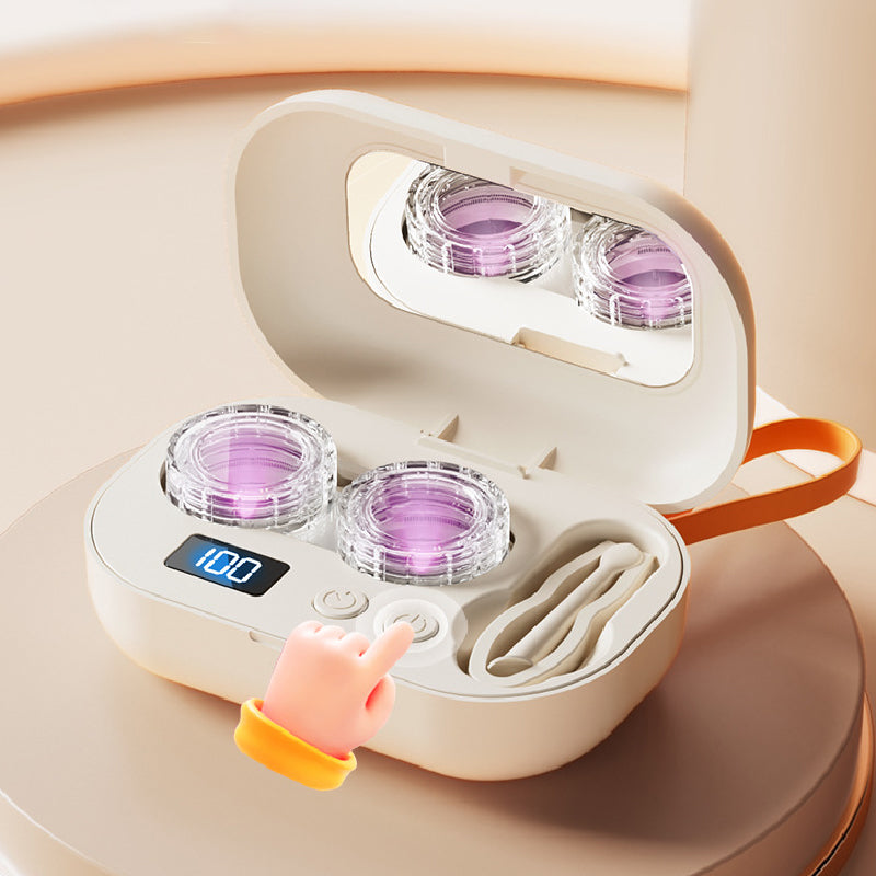 Ultrasone contactlensreiniger met timer