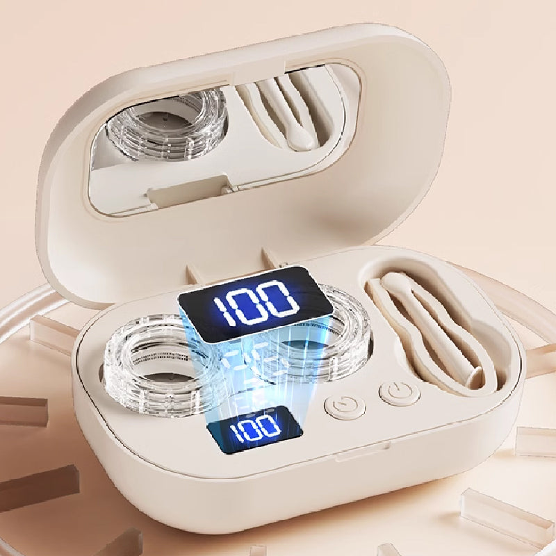Ultrasone contactlensreiniger met timer