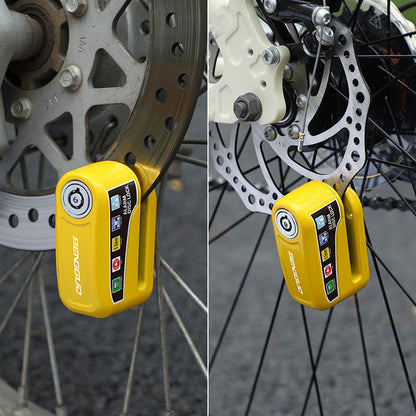 Antidiefstalalarm met Schijfremslot voor Fietsen en Motorfietsen🛡️🎒