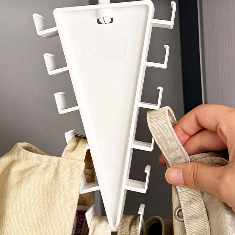 Driehoekige Kledinghanger met 12 Haken - 2 Stuks