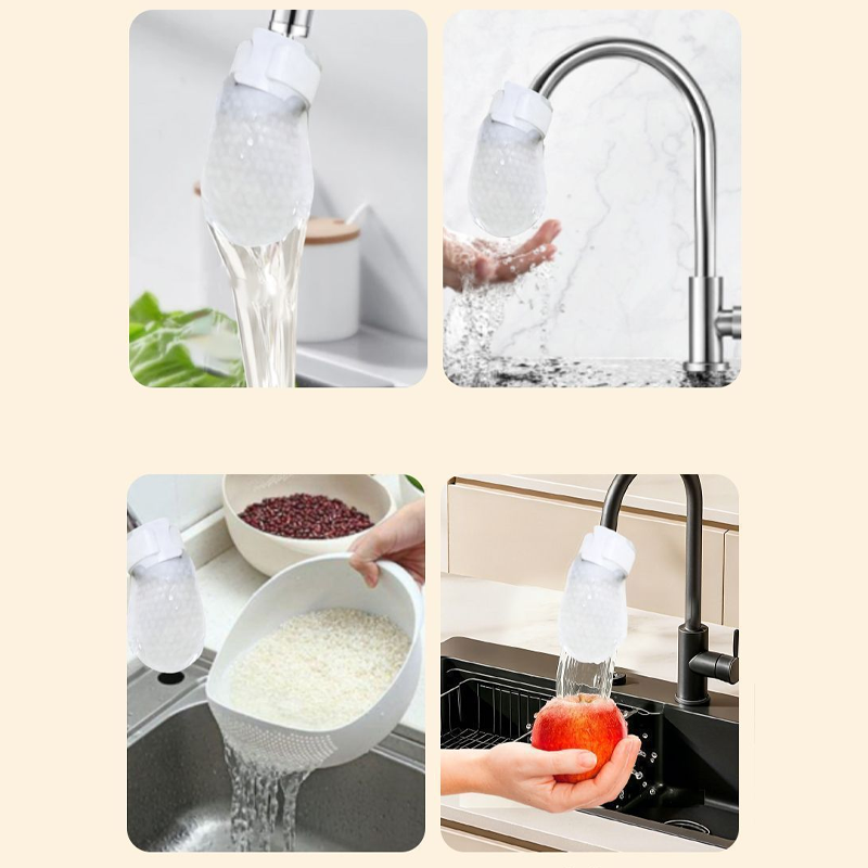 Katoenen Kraan Waterzuiveringsfilterzakjes - Incl. 50 Stuks + 10 Bandjes