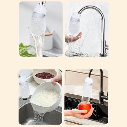 Katoenen Kraan Waterzuiveringsfilterzakjes - Incl. 50 Stuks + 10 Bandjes